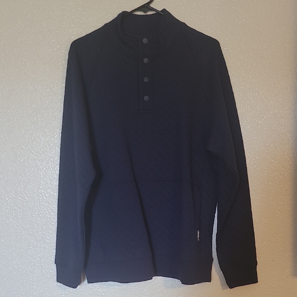 Eddie Bauer Dark Blue Henley Sweatshirt